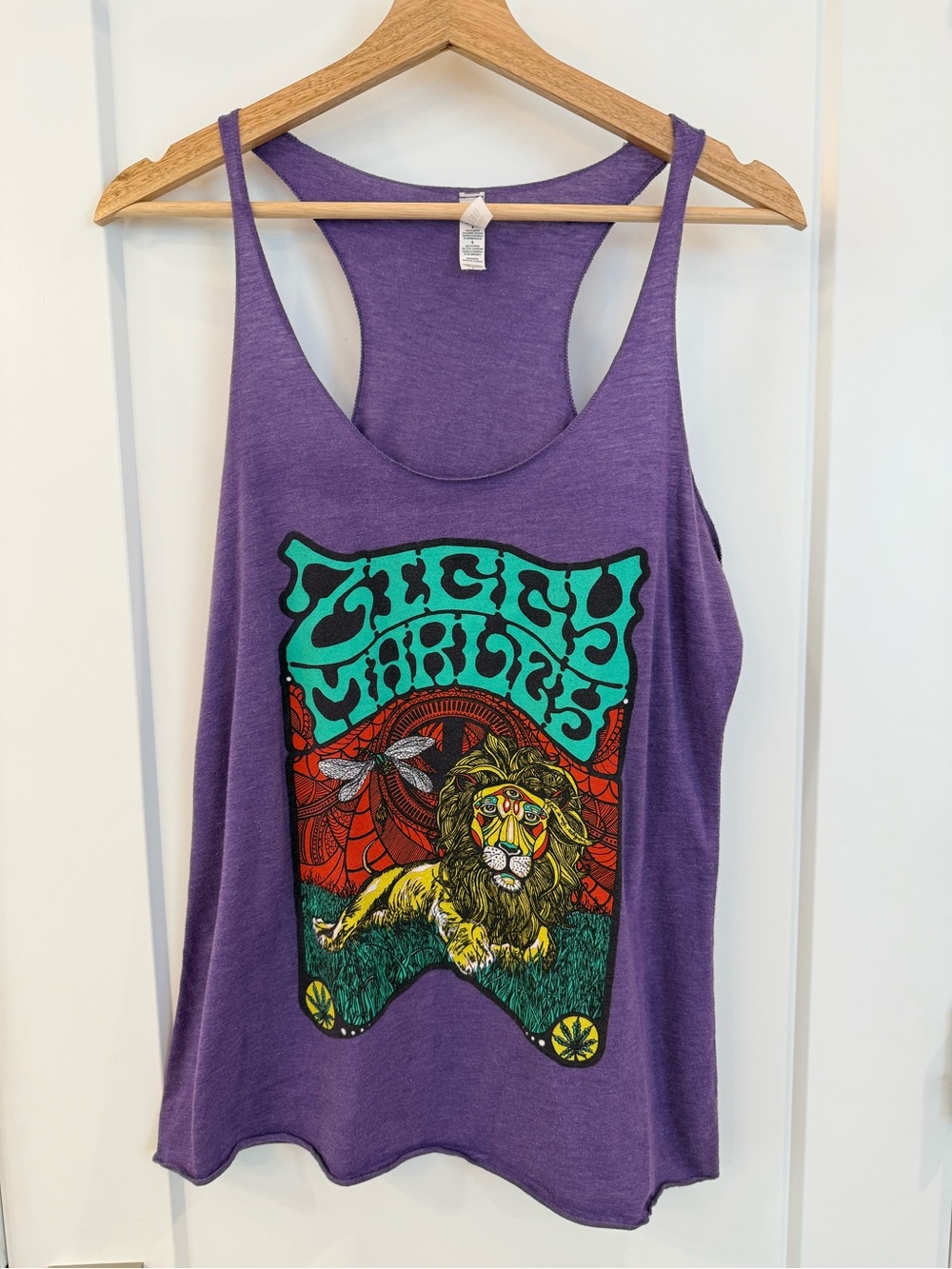 Ziggy Marley Love Is My Religion Concert  Graphic Tank Top with Lion Size L